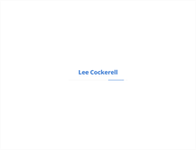 Tablet Screenshot of blog.leecockerell.com