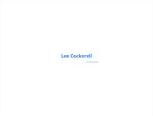 Tablet Screenshot of leecockerell.com